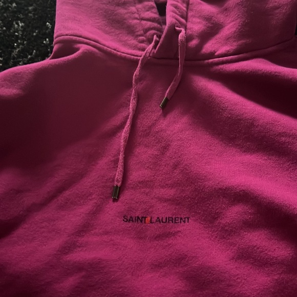 Hardly worn Pink Saint Laurent Hoodie….almost perfect condition. - Picture 2 of 6